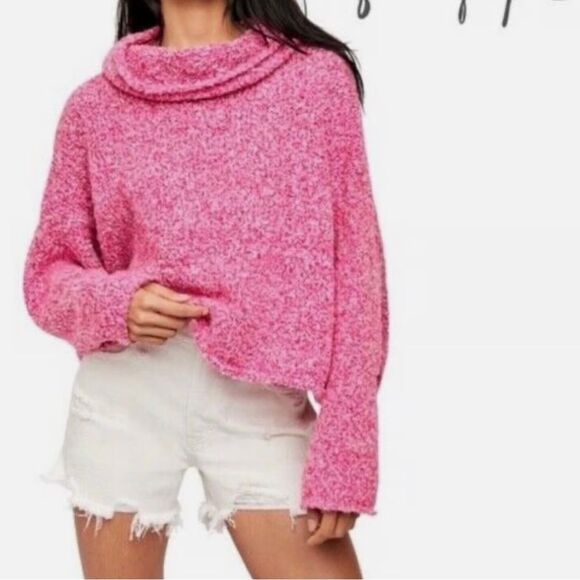 Free People Oversized Cowlneck Sweater S - Picture 1 of 8